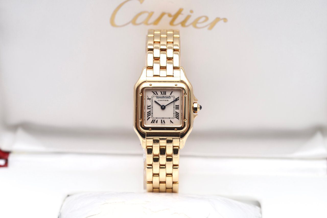 Cartier Panthere 18K Yellow Gold Case & Bracelet 22mm Ladies Watch