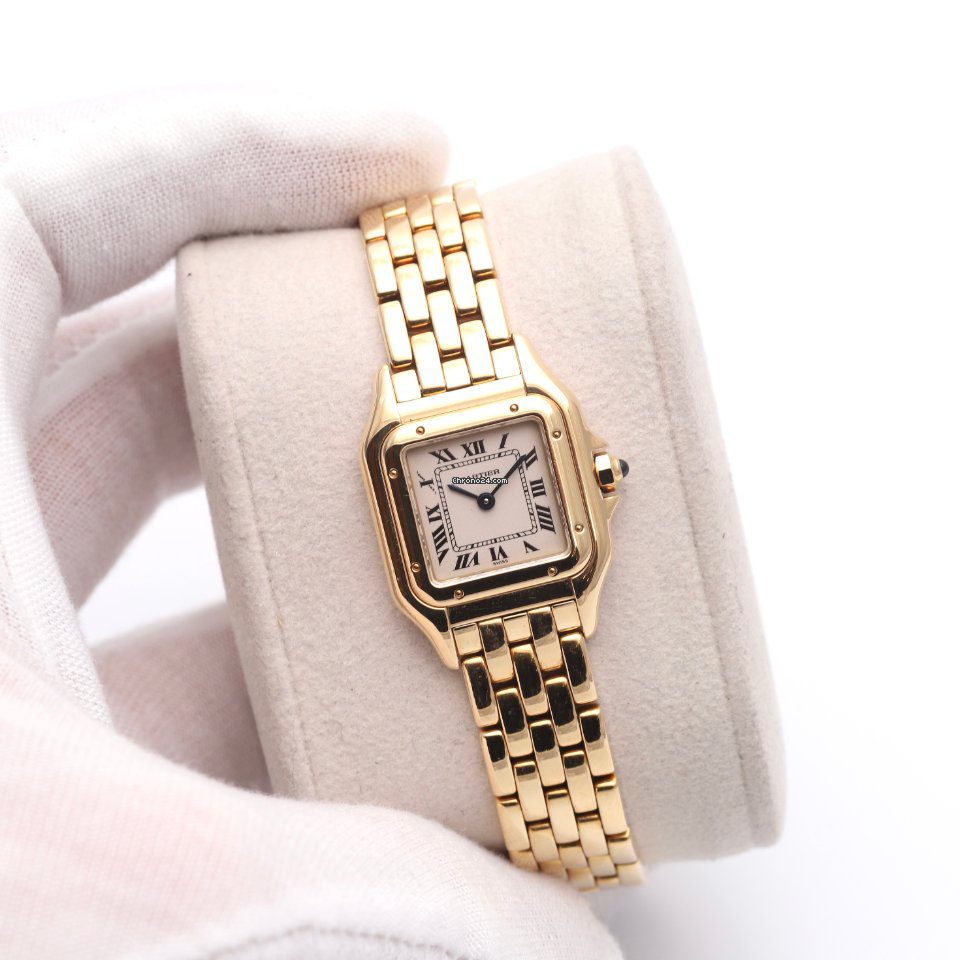 Cartier Panthere 18K Yellow Gold Case & Bracelet 22mm Ladies Watch