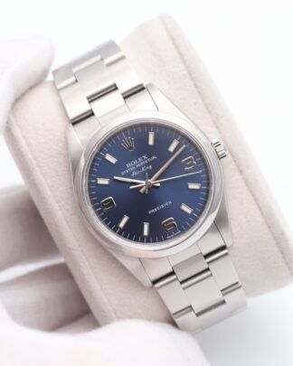 Rolex Air-King 34mm Blue Dial Automatic Watch 14000M
