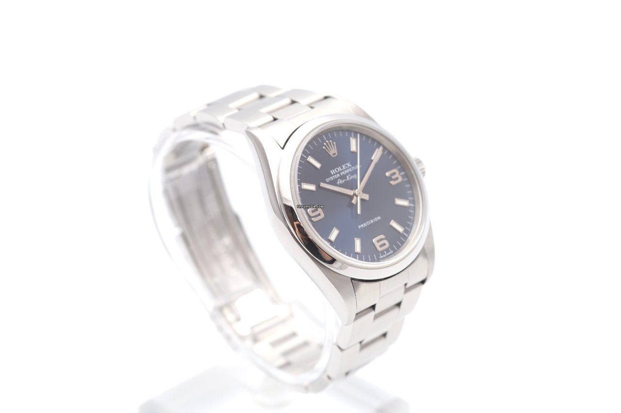 23899608-ykrzg19v8vgo3dnegpkqn1ga-ExtraLarge Rolex Air-King 34mm Blue Dial Automatic Watch 14000M