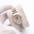 Rolex Lady-Datejust 26 Steel & Gold Mother of Pearl Diamond Dial Automatic Watch 6917