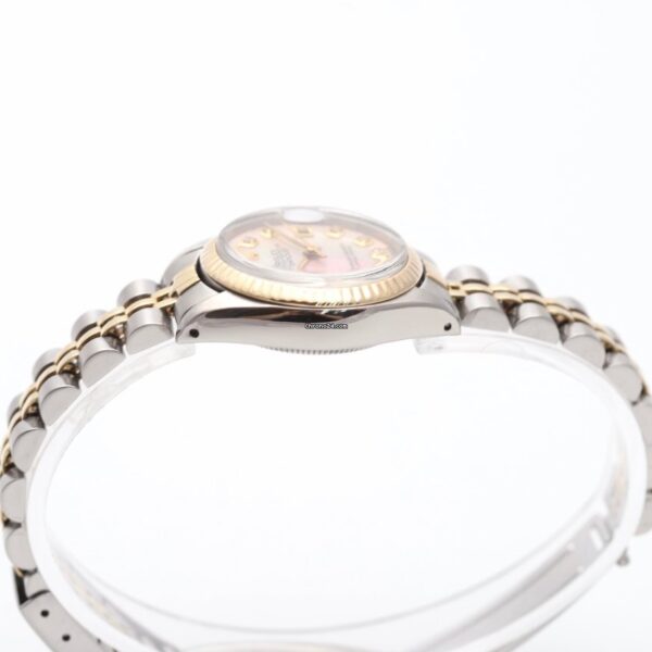 Rolex Lady-Datejust 26 Steel & Gold Mother of Pearl Diamond Dial Automatic Watch 6917
