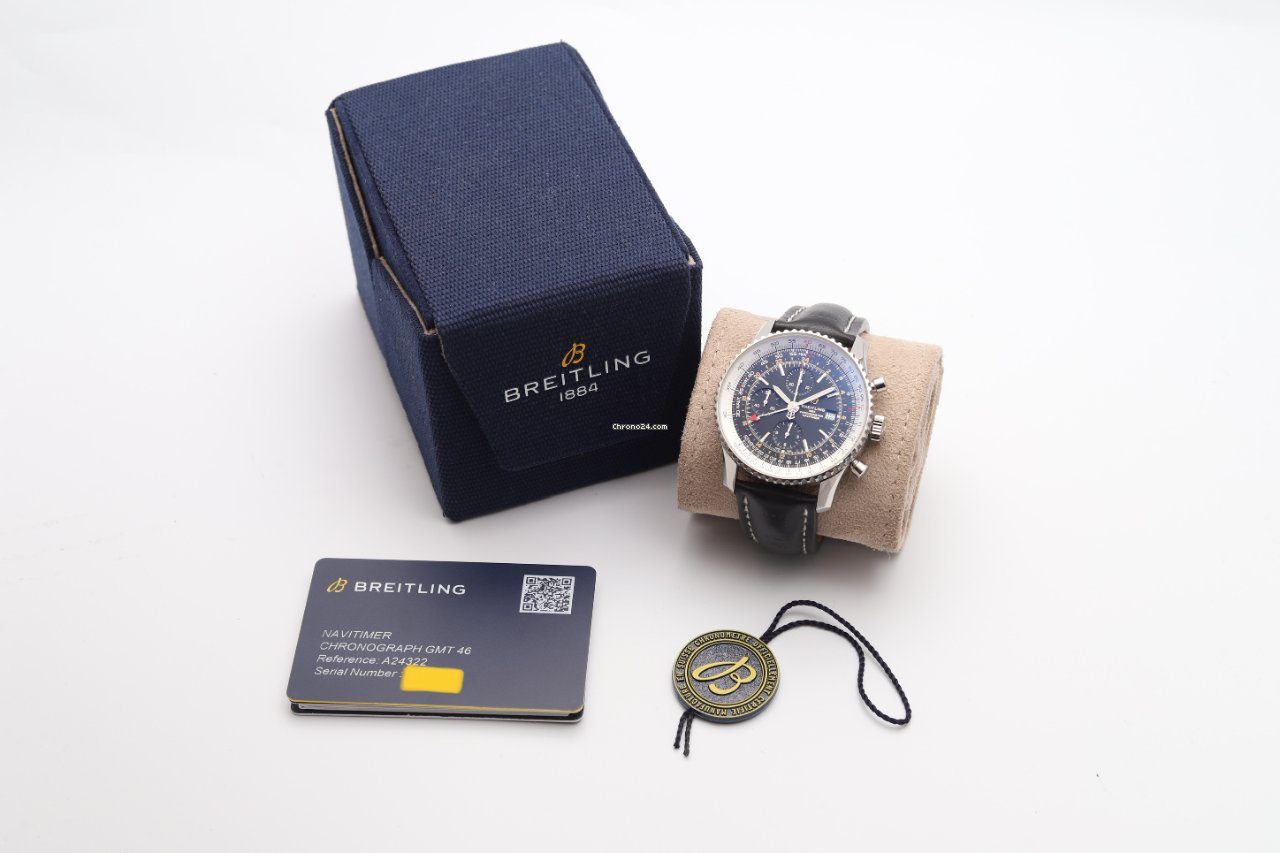 23900474-1b90s02geegxh3imay85mrvc-ExtraLarge Breitling Navitimer World 46 Black Dial Automatic Watch A24322