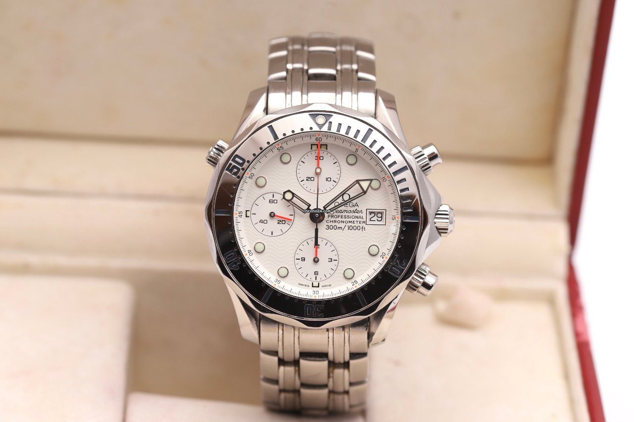 OMEGA Seamaster White Dial Chronograph 2006 Automatic Watch 2598.20.00