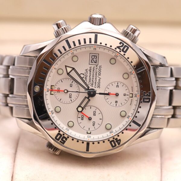 OMEGA Seamaster White Dial Chronograph 2006 Automatic Watch 2598.20.00