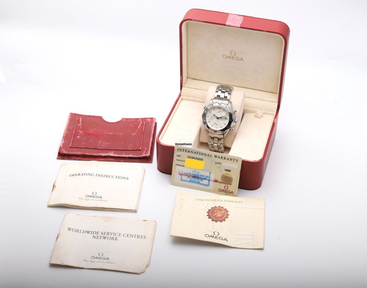 OMEGA Seamaster White Dial Chronograph 2006 Automatic Watch 2598.20.00