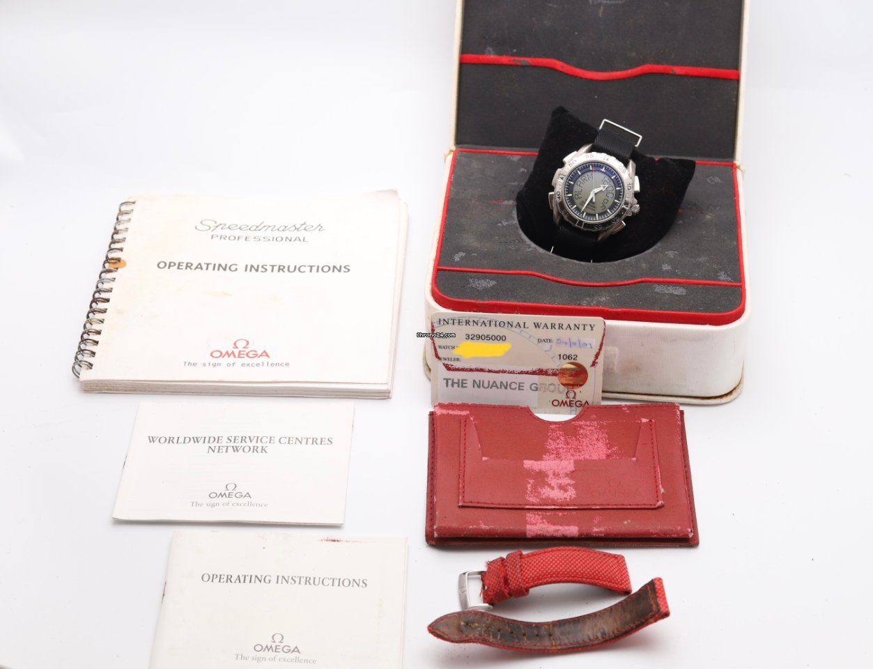 OMEGA Speedmaster X-33 Titanium Case with Nato Strap Digital Quartz Watch 32905000