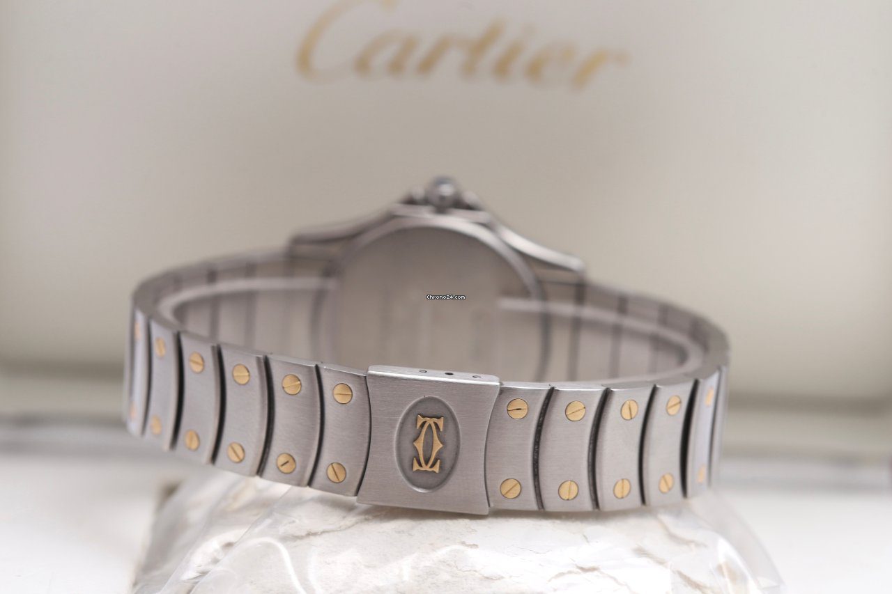 23963558-mkc36mjm1n8ogvwek4hli1p2-ExtraLarge Cartier Santos Ronde Galbee Steel & Gold Automatic Watch 1910
