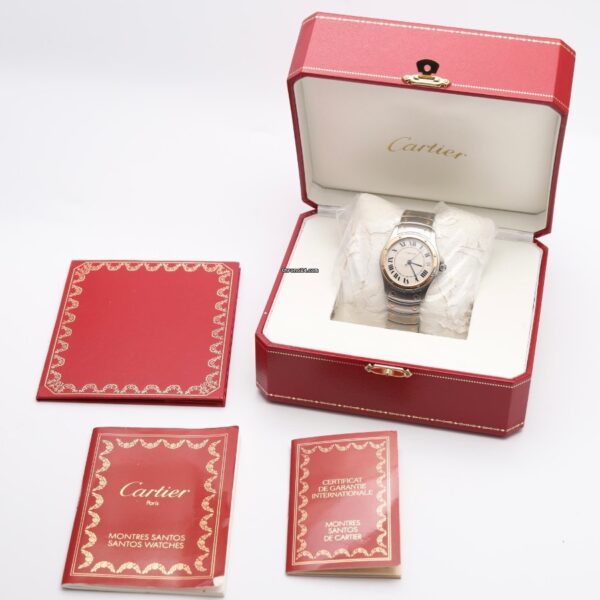 Cartier Santos Ronde Galbee Steel & Gold Automatic Watch 1910