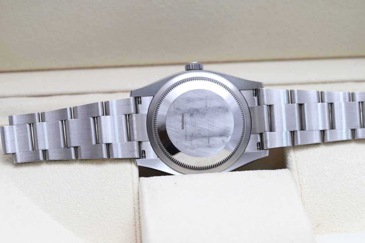 23971419-9jforntz4qj5lom03gdgqi7g-ExtraLarge Rolex Datejust 36 Black Steel Oyster Bracelet Automatic Watch 126200