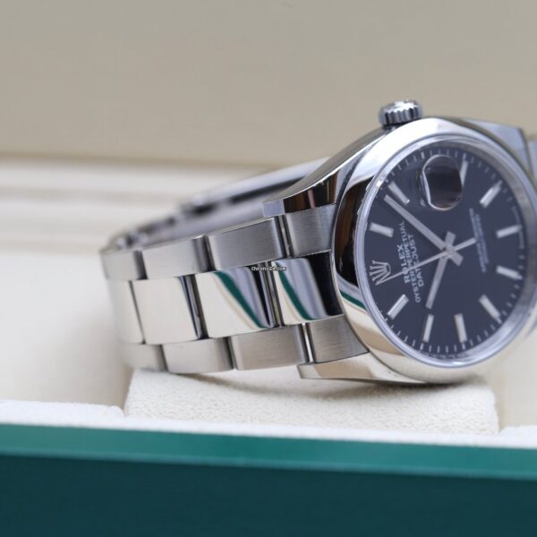 Rolex Datejust 36 Black Steel Oyster Bracelet Automatic Watch 126200
