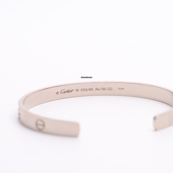 Cartier 18K White Gold Love Bangle
