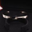 Cartier 18K White Gold Love Bangle