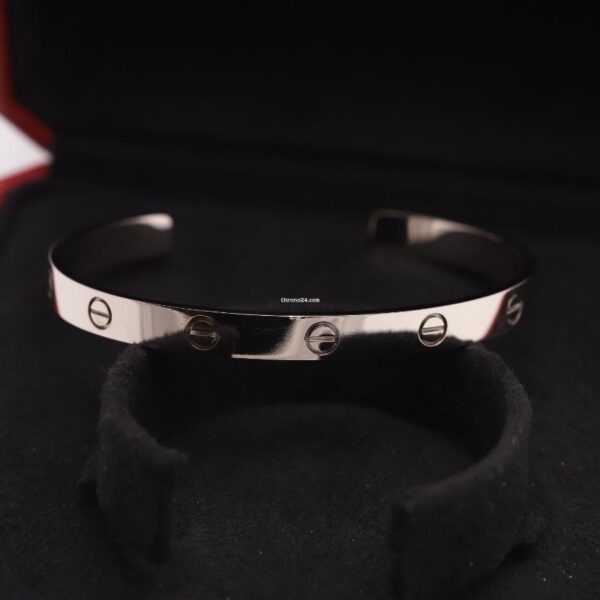 Cartier 18K White Gold Love Bangle