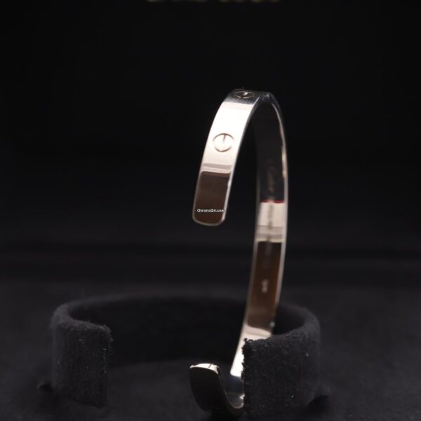 Cartier 18K White Gold Love Bangle