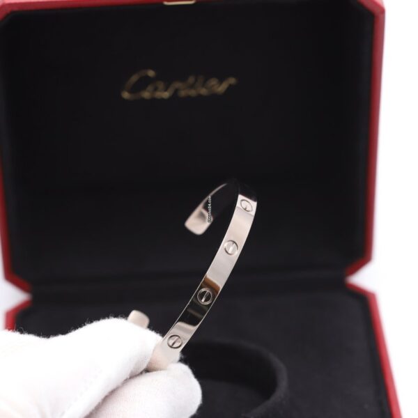 Cartier 18K White Gold Love Bangle