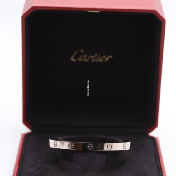 Cartier 18K White Gold Love Bangle