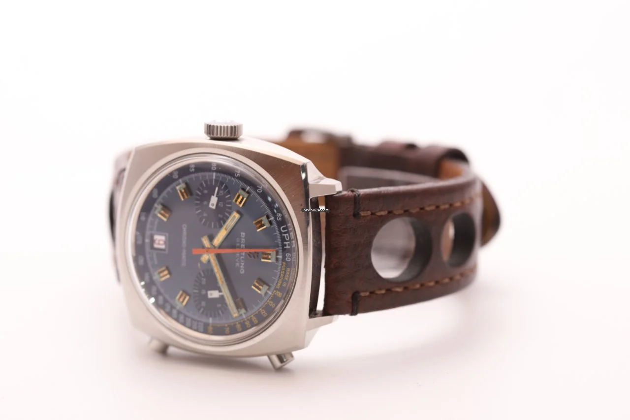 Breitling Chrono-matic 1969 cal.11 Rare Blue Dial Watch
