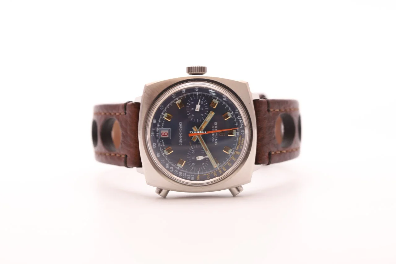 Breitling Chrono-matic 1969 cal.11 Rare Blue Dial Watch