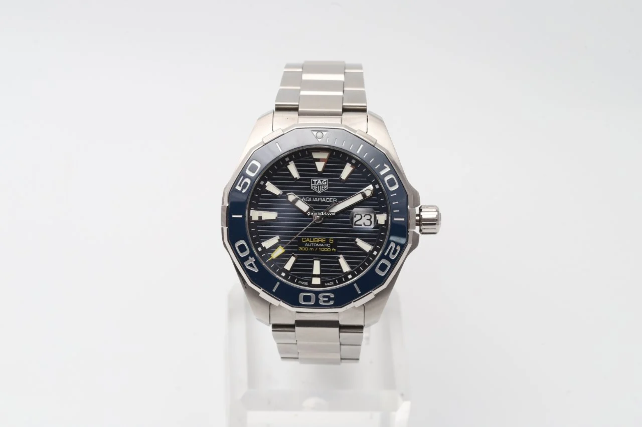 TAG Heuer Aquaracer WAY201B Blue Dial Automatic 43mm Watch