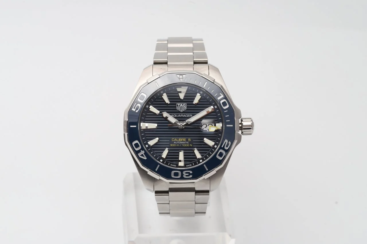 TAG Heuer Aquaracer WAY201B Blue Dial Automatic 43mm Watch