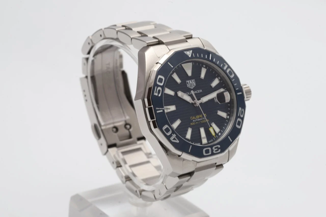 TAG Heuer Aquaracer WAY201B Blue Dial Automatic 43mm Watch