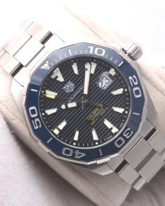 TAG Heuer Aquaracer WAY201B Blue Dial Automatic 43mm Watch