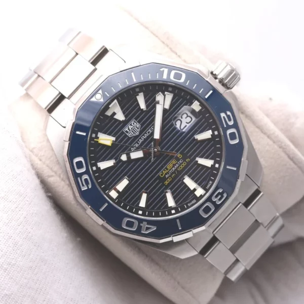 TAG Heuer Aquaracer WAY201B Blue Dial Automatic 43mm Watch