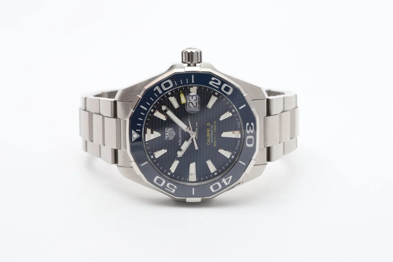 TAG Heuer Aquaracer WAY201B Blue Dial Automatic 43mm Watch