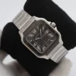 Cartier Santos De Large Automatic Black Dial Men's Watch