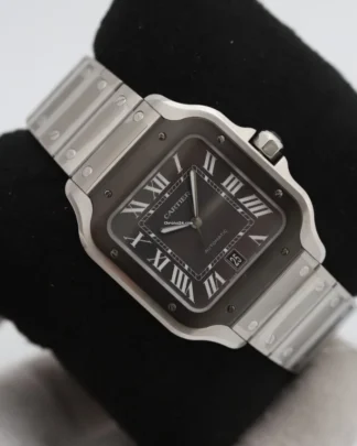 Cartier Santos De Large Automatic Black Dial Men's Watch