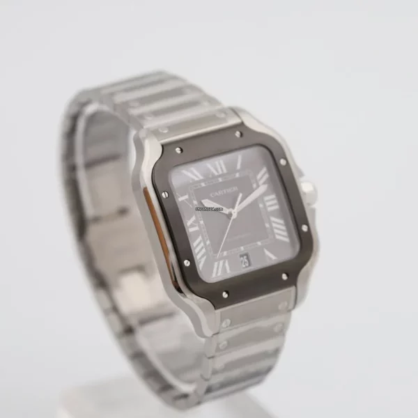 Cartier Santos De Large Automatic Black Dial Men's Watch