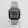 Cartier Santos De Large Automatic Black Dial Men's Watch