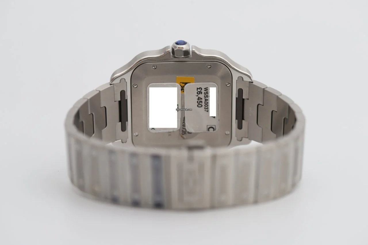 Cartier Santos De Large Automatic Black Dial Men's Watch