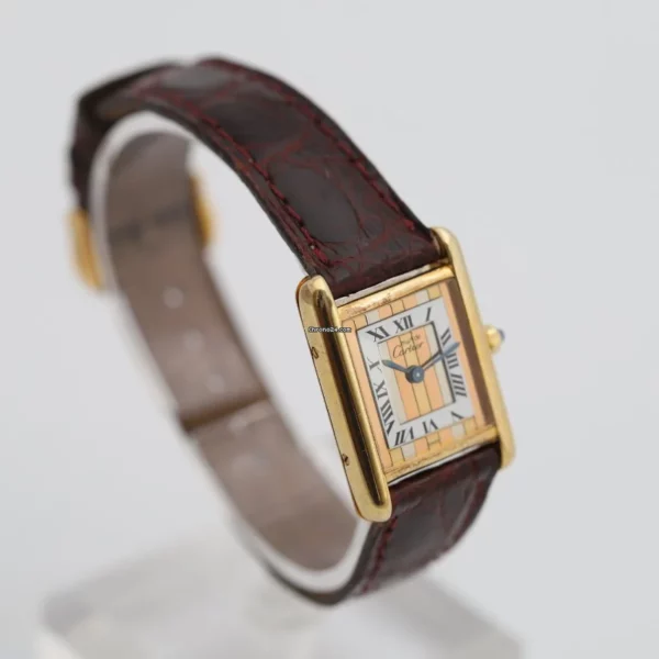 Cartier Tank Must Vermeil Ladies Quartz Gold Plated Watch
