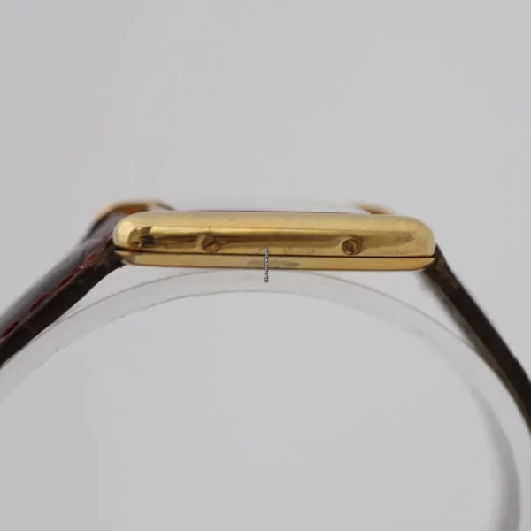 Cartier Tank Must Vermeil Ladies Quartz Gold Plated Watch