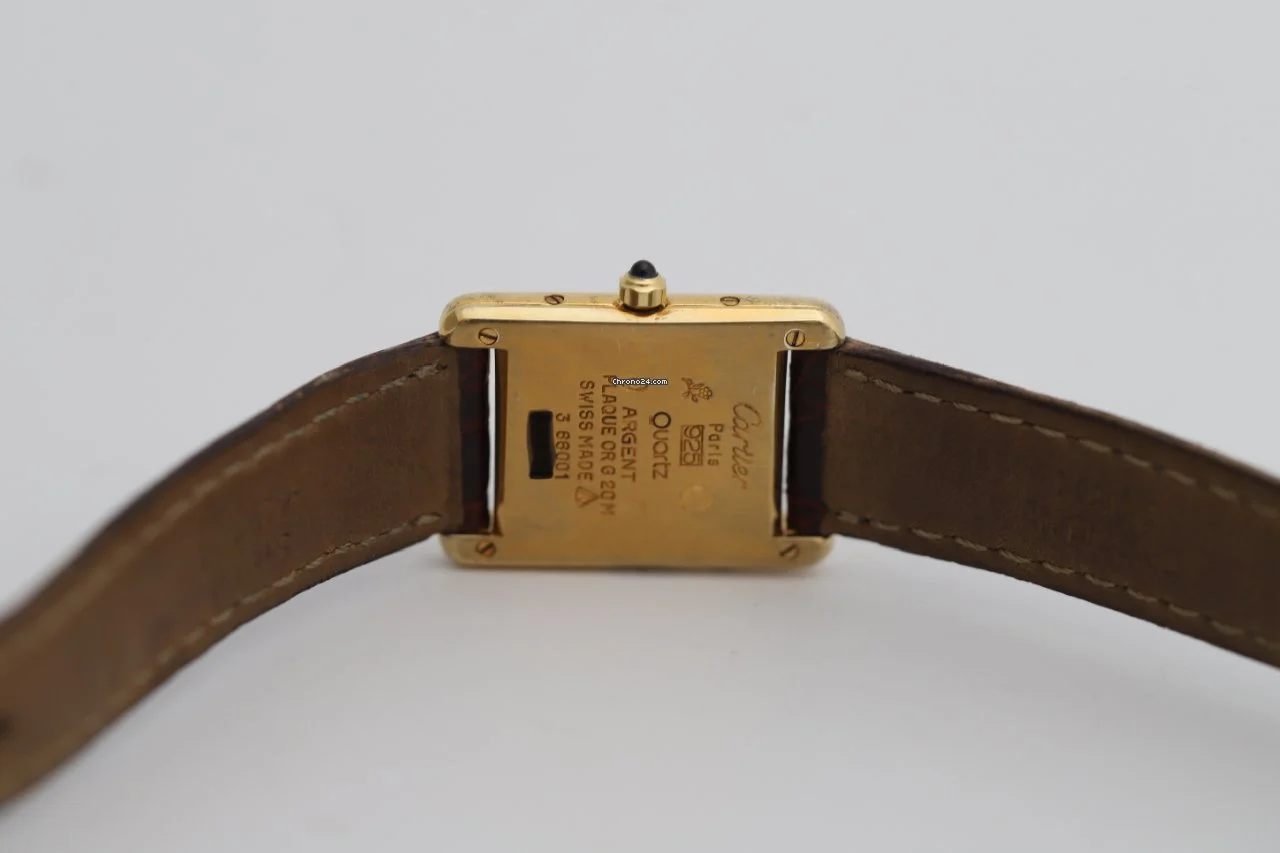 Cartier Tank Must Vermeil Ladies Quartz Gold Plated Watch Cartier Tank Must Vermeil Ladies Quartz Gold Plated Watch