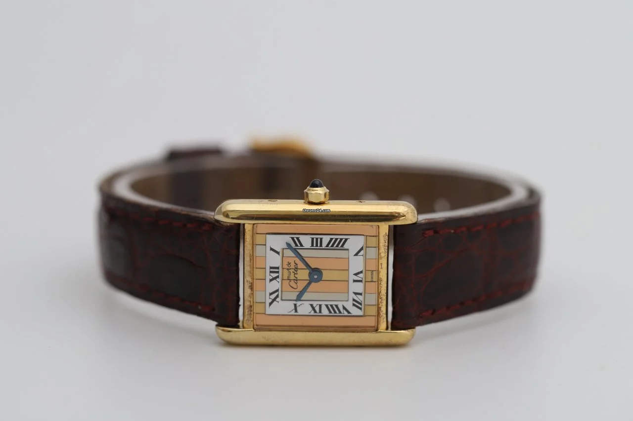 Cartier Tank Must Vermeil Ladies Quartz Gold Plated Watch Cartier Tank Must Vermeil Ladies Quartz Gold Plated Watch