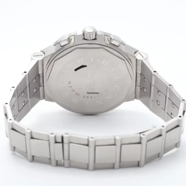 Bulgari Diagono 40mm Black Automatic Chronograph Stainless Steel Watch