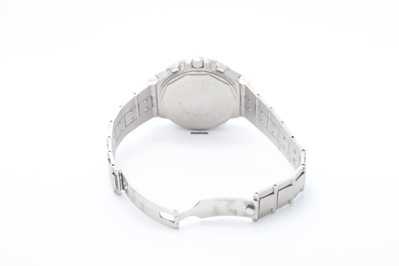 Bulgari Diagono 40mm Black Automatic Chronograph Stainless Steel Watch Bulgari Diagono 40mm Black Automatic Chronograph Stainless Steel Watch