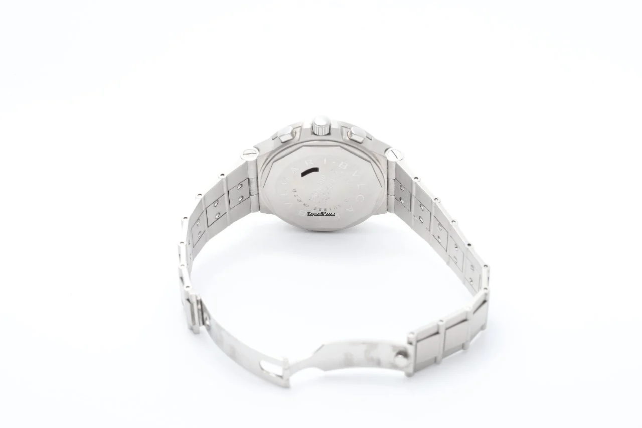 Bulgari Diagono 40mm Black Automatic Chronograph Stainless Steel Watch Bulgari Diagono 40mm Black Automatic Chronograph Stainless Steel Watch