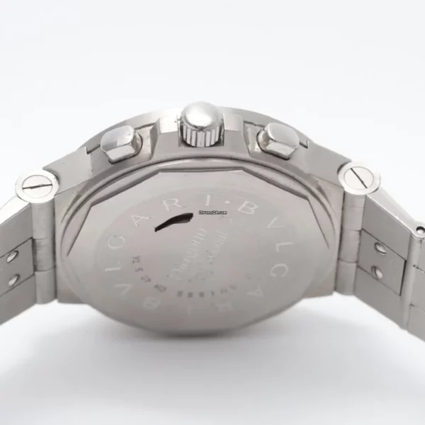 Bulgari Diagono 40mm Black Automatic Chronograph Stainless Steel Watch