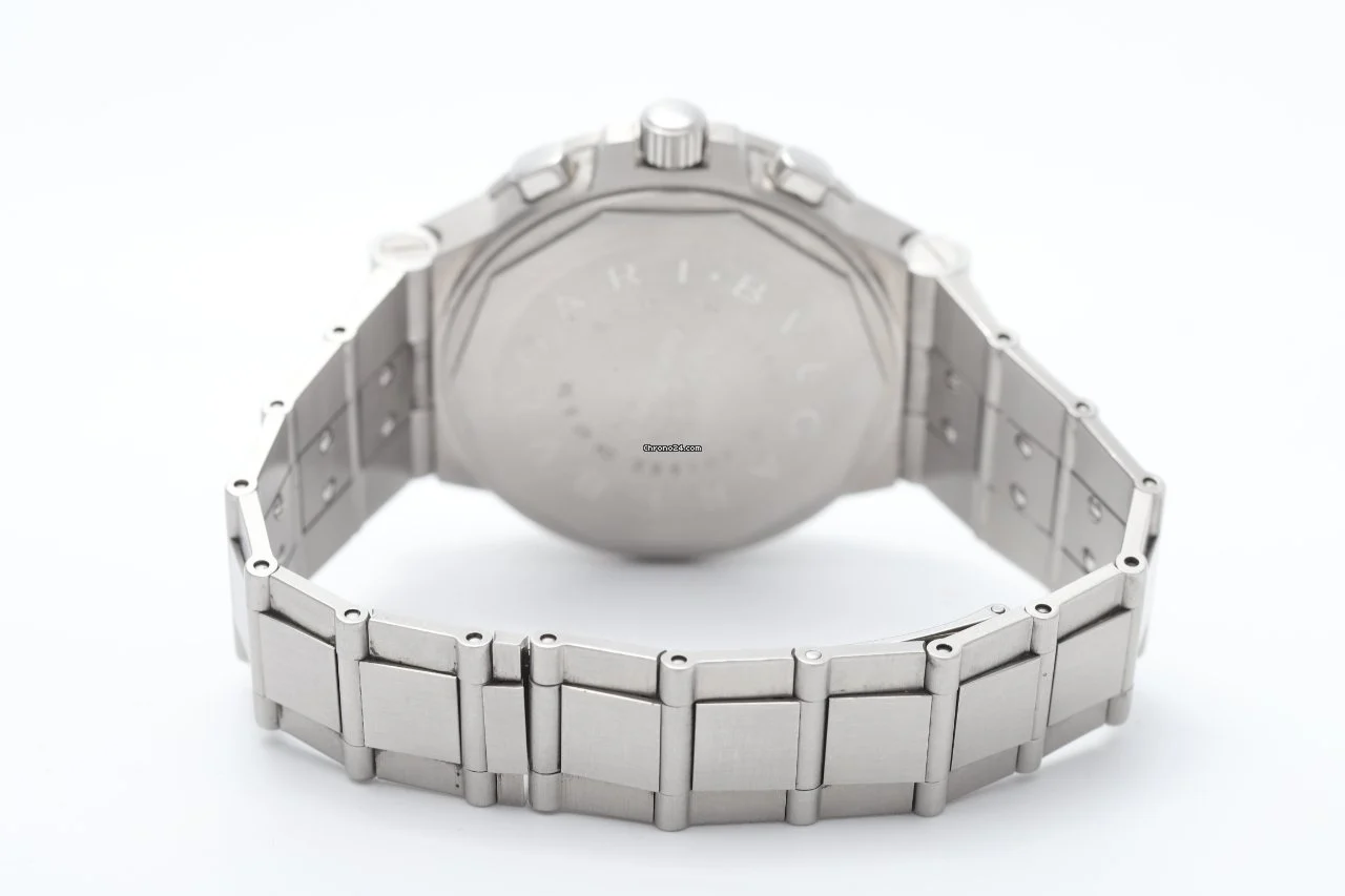 Bulgari Diagono 40mm Black Automatic Chronograph Stainless Steel Watch Bulgari Diagono 40mm Black Automatic Chronograph Stainless Steel Watch