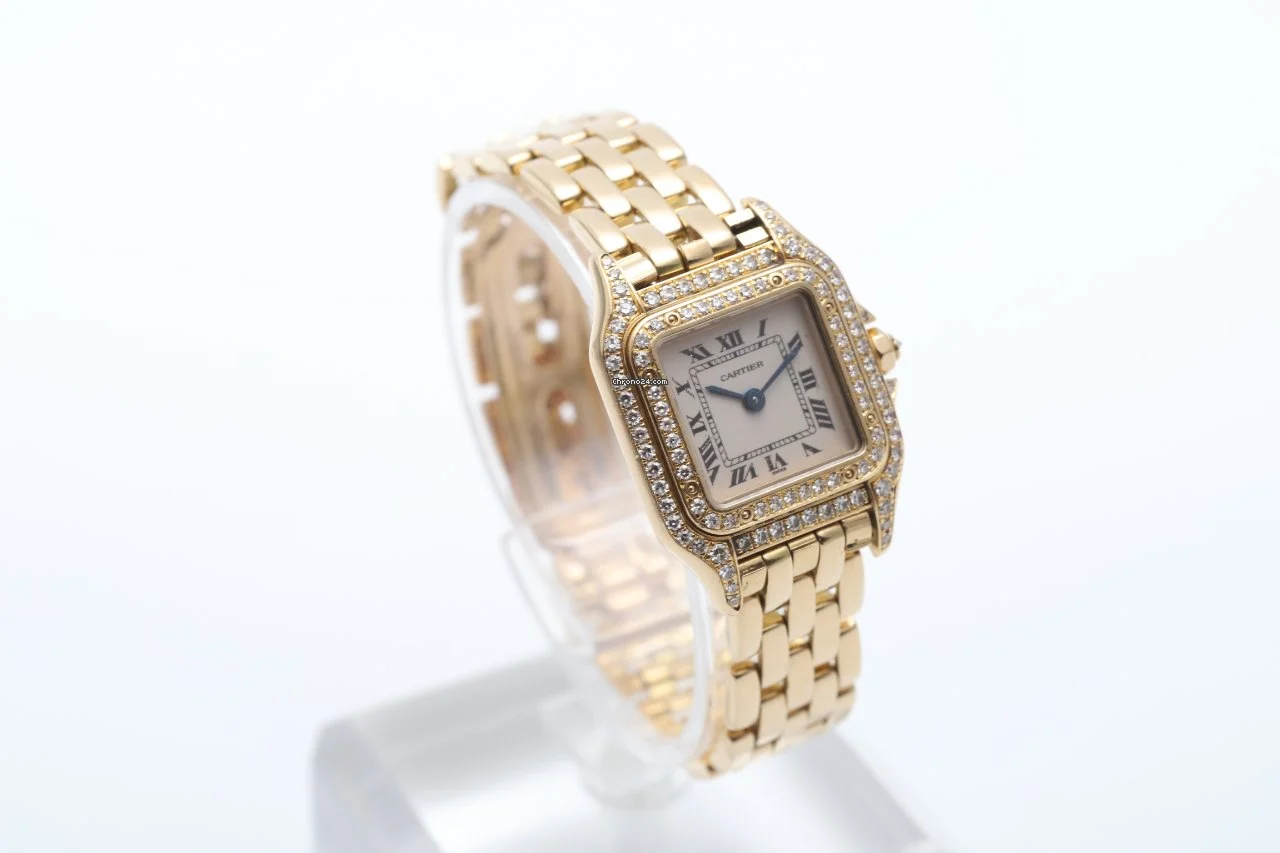 24706236-103c7tg2mrfvl1sso8o3bq4j-ExtraLarge Cartier Panthere 18k Yellow Gold And Factory Diamonds Watch