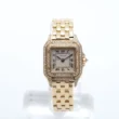 Cartier Panthere 18k Yellow Gold And Factory Diamonds Watch