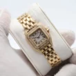 Cartier Panthere 18k Yellow Gold And Factory Diamonds Watch
