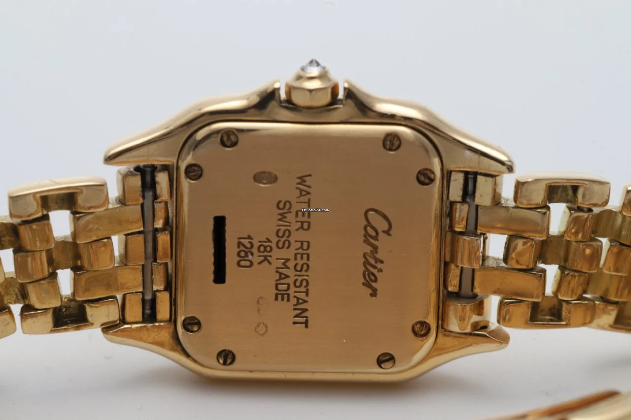 Cartier Panthere 18k Yellow Gold And Factory Diamonds Watch Cartier Panthere 18k Yellow Gold And Factory Diamonds Watch