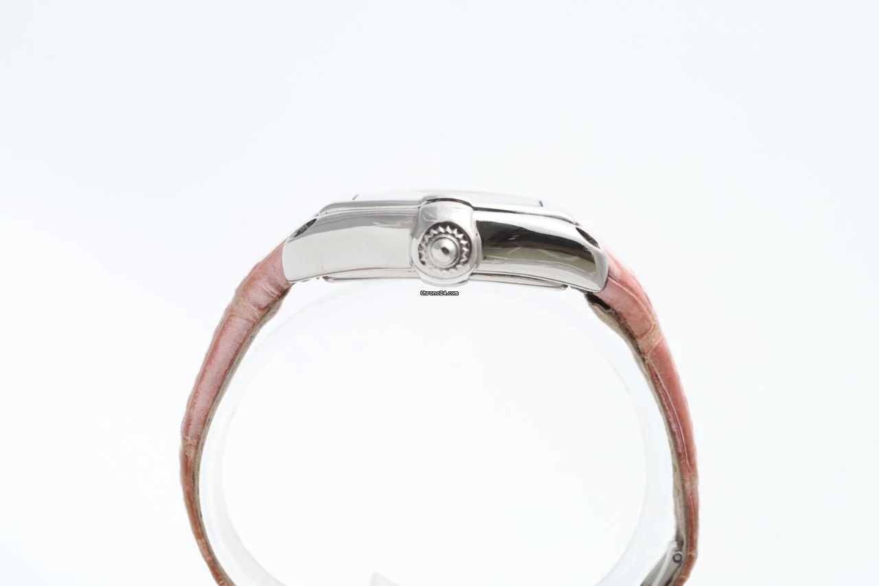 Cartier Roadster Ladies Stainless Steel Pink Strap Watch Cartier Roadster Ladies Stainless Steel Pink Strap Watch