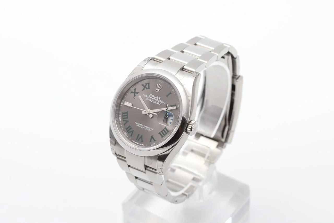 Rolex Datejust 36 Wimbledon Green Roman Numerals UNWORN 2022