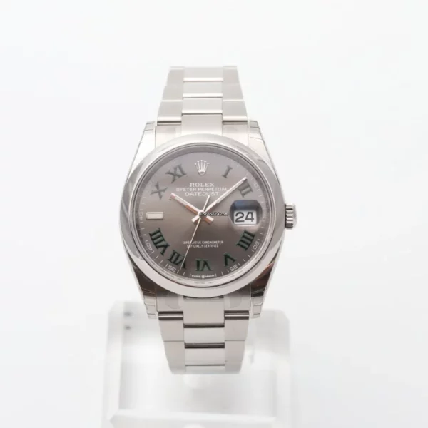 Rolex Datejust 36 Wimbledon Green Roman Numerals UNWORN 2022
